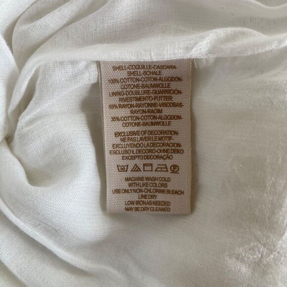 Free People Romantic off the shoulder Embroidered Cotton Midi Dress Ivory Sz XS - Picture 5 of 7